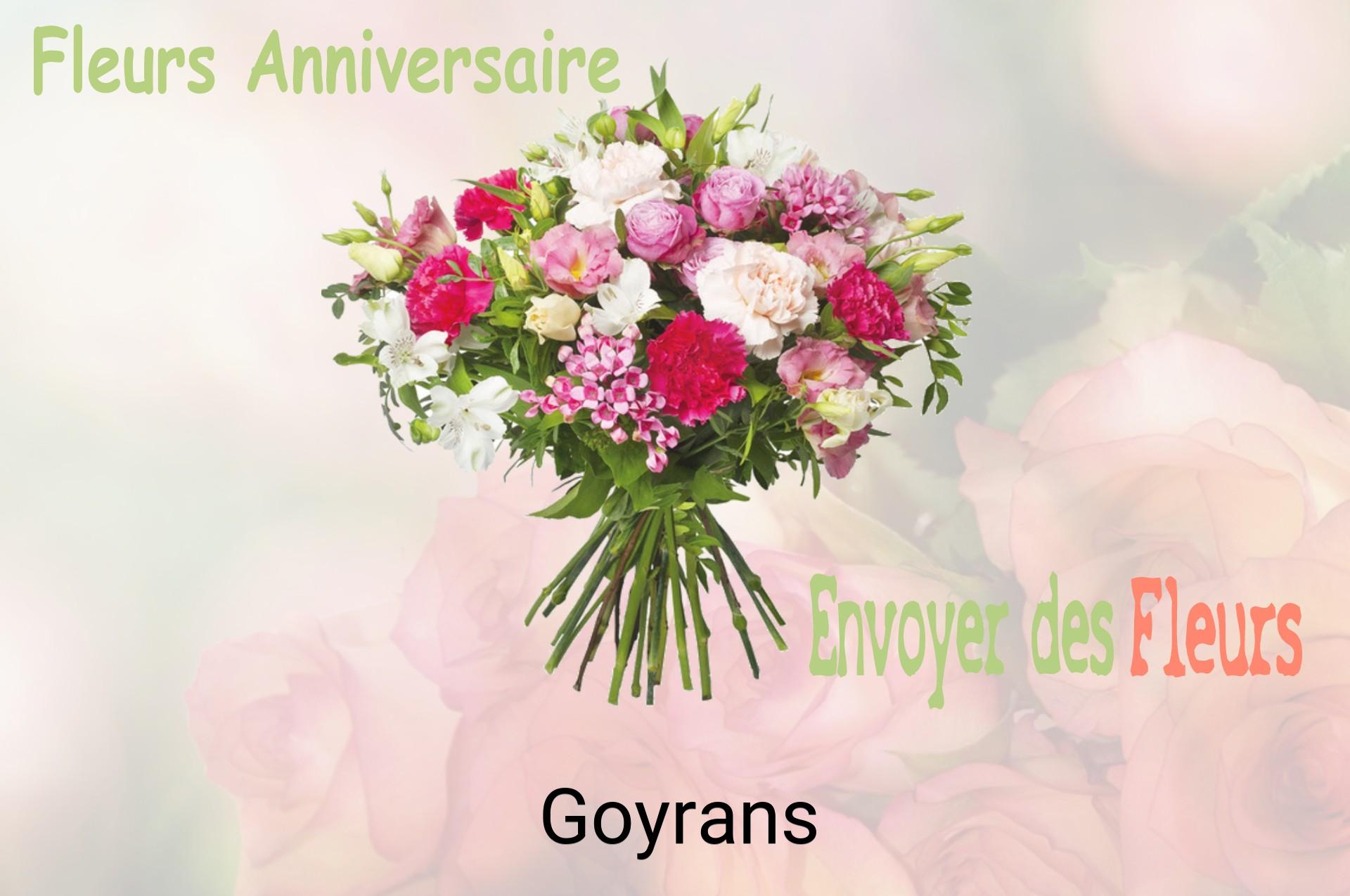 Bouquet de fleurs d’anniversaire livré à Goyrans